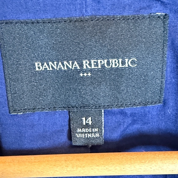 Banana Republic Linen Blend Blue Single Button Blazer - Picture 8 of 15